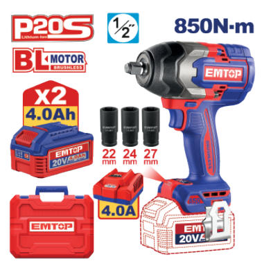 VoltForce Precision Brushless Cordless Impact Wrench, Lightweight, Powerful Torque
